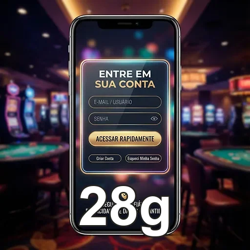Entrada rápida no celular com login seguro na 28g