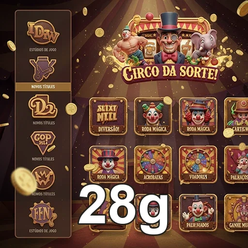 Tela mobile da 28g com interface simples e navegação ágil